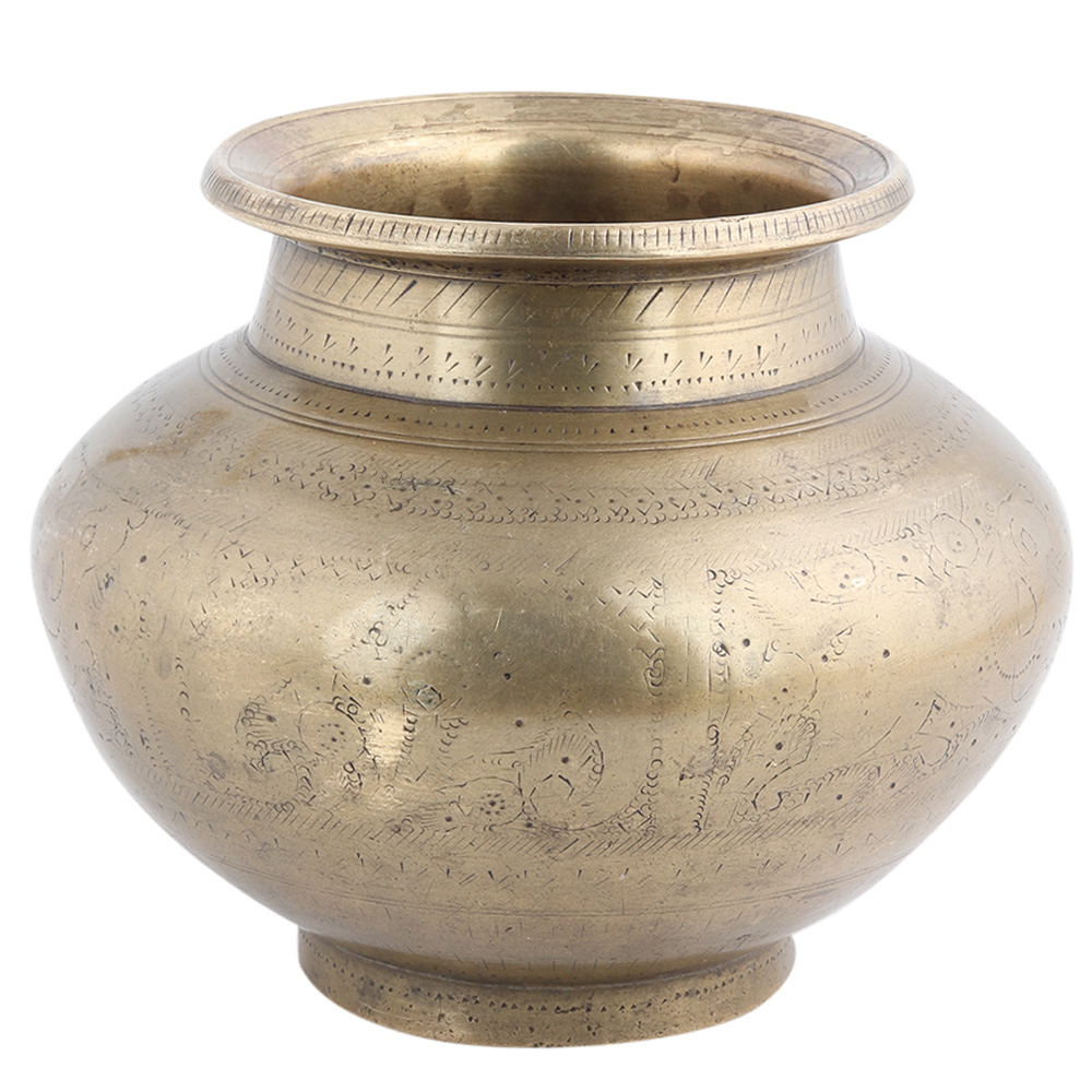 Vintage Holy Water Pots In Golden Shade