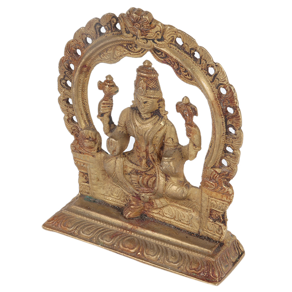 Brass Laxmi Idol With Arch