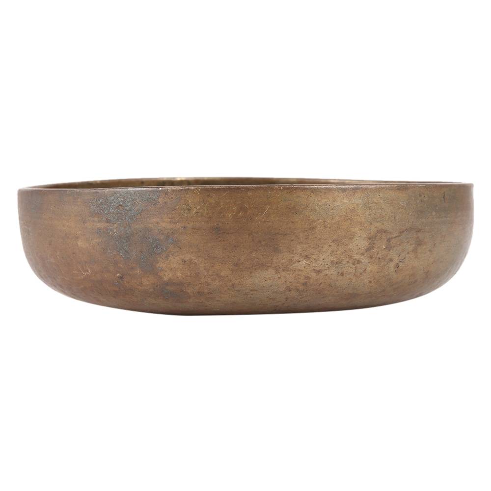 Wide Brass Offering Bowl