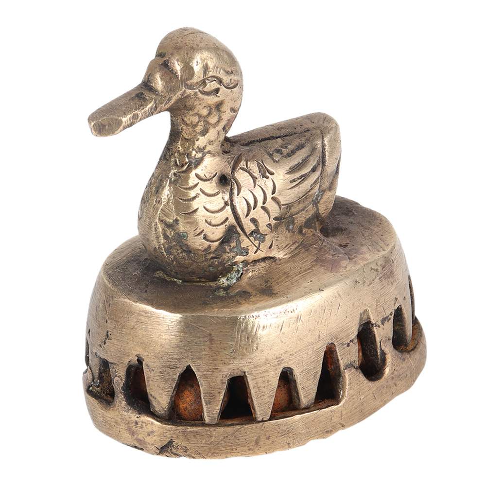 Antique Brass Duck Figurine Foot Scrubber