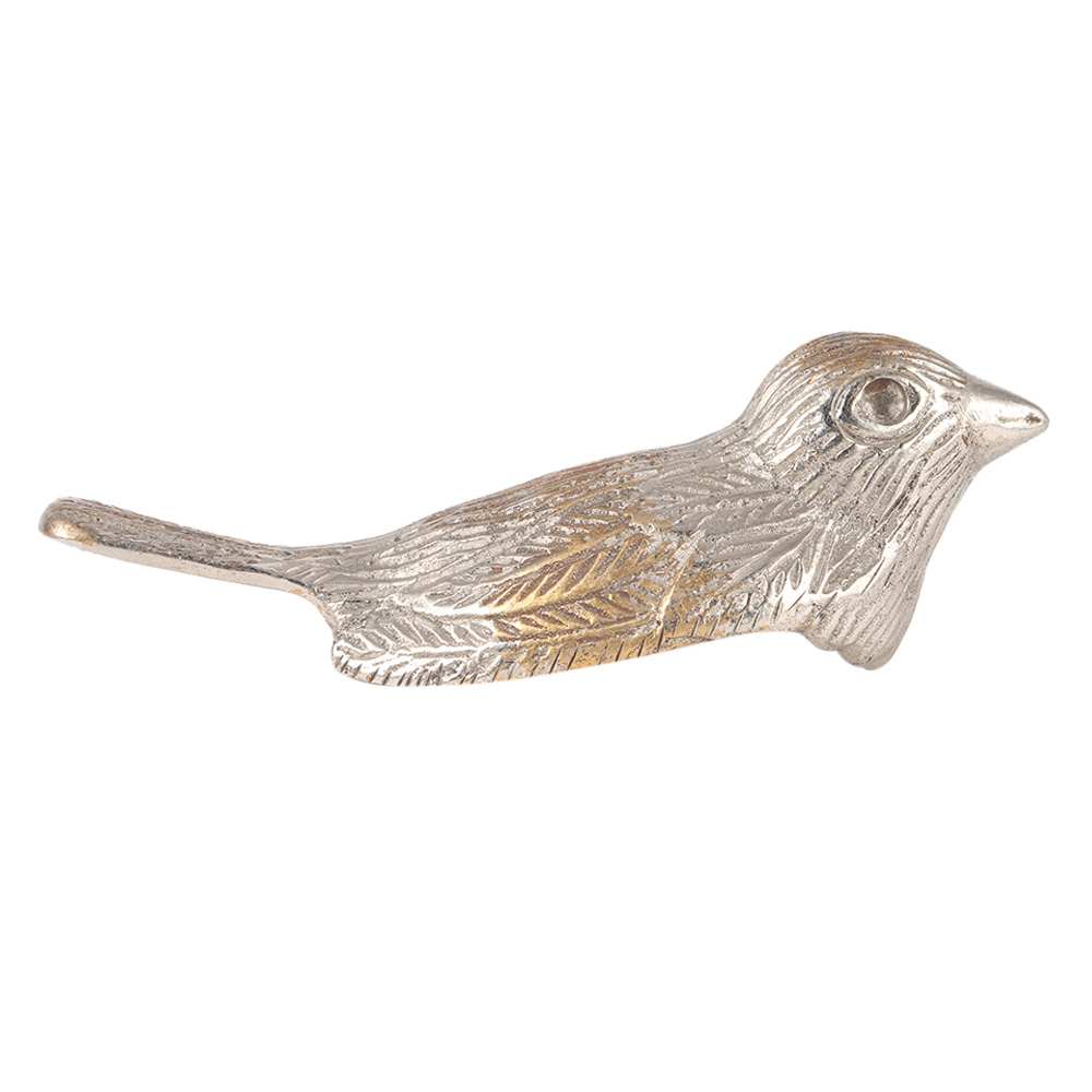 Brass Cute Bird Figurine In Antique Finish