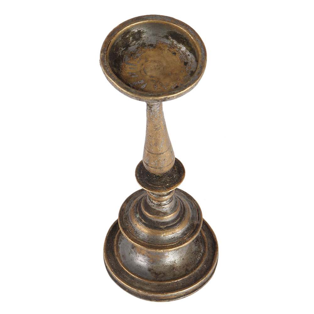 Old Brass Oil lamp or Candle Stand