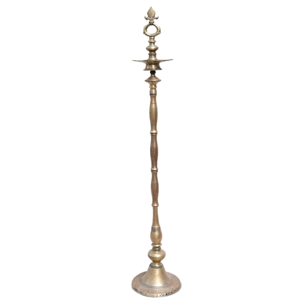 Long kuthuvilakku Brass Oil Lamp