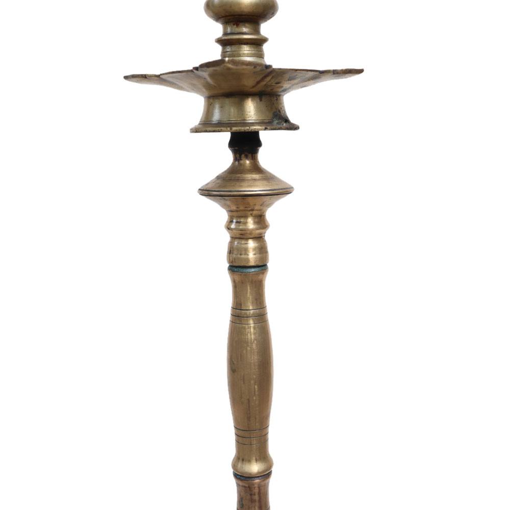 Long kuthuvilakku Brass Oil Lamp