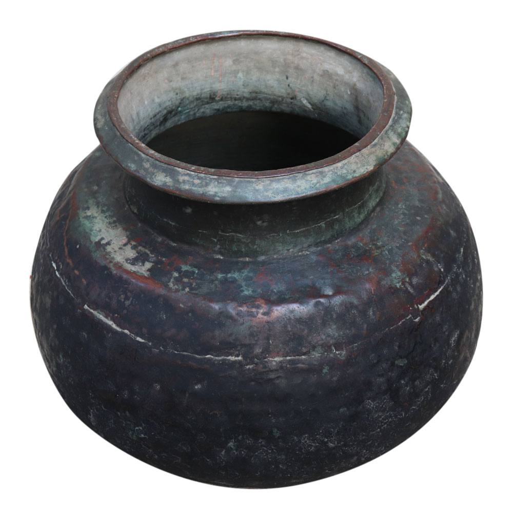 Old Matki Water Pot With Black Finish