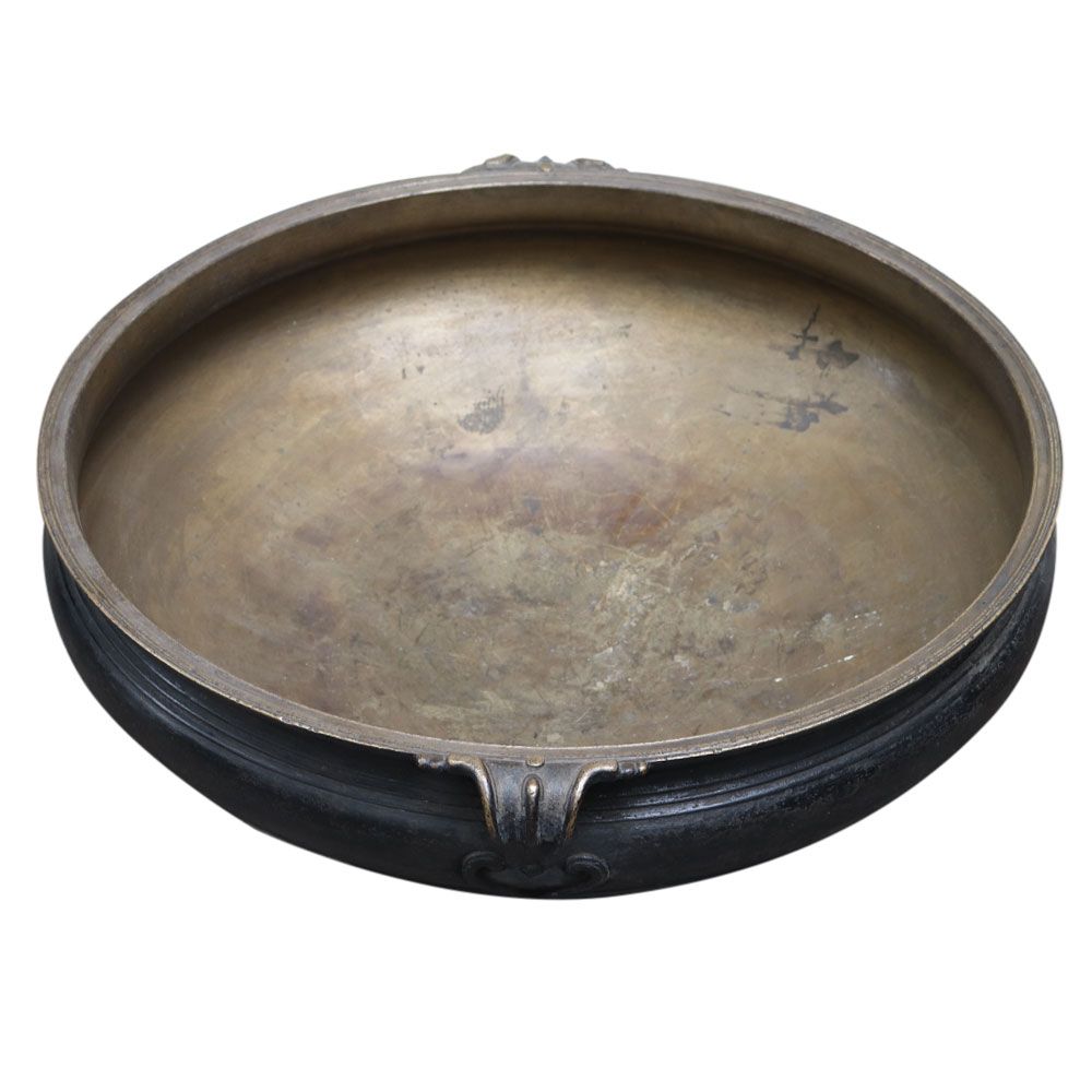 Traditional Brass Urli In Black Finish