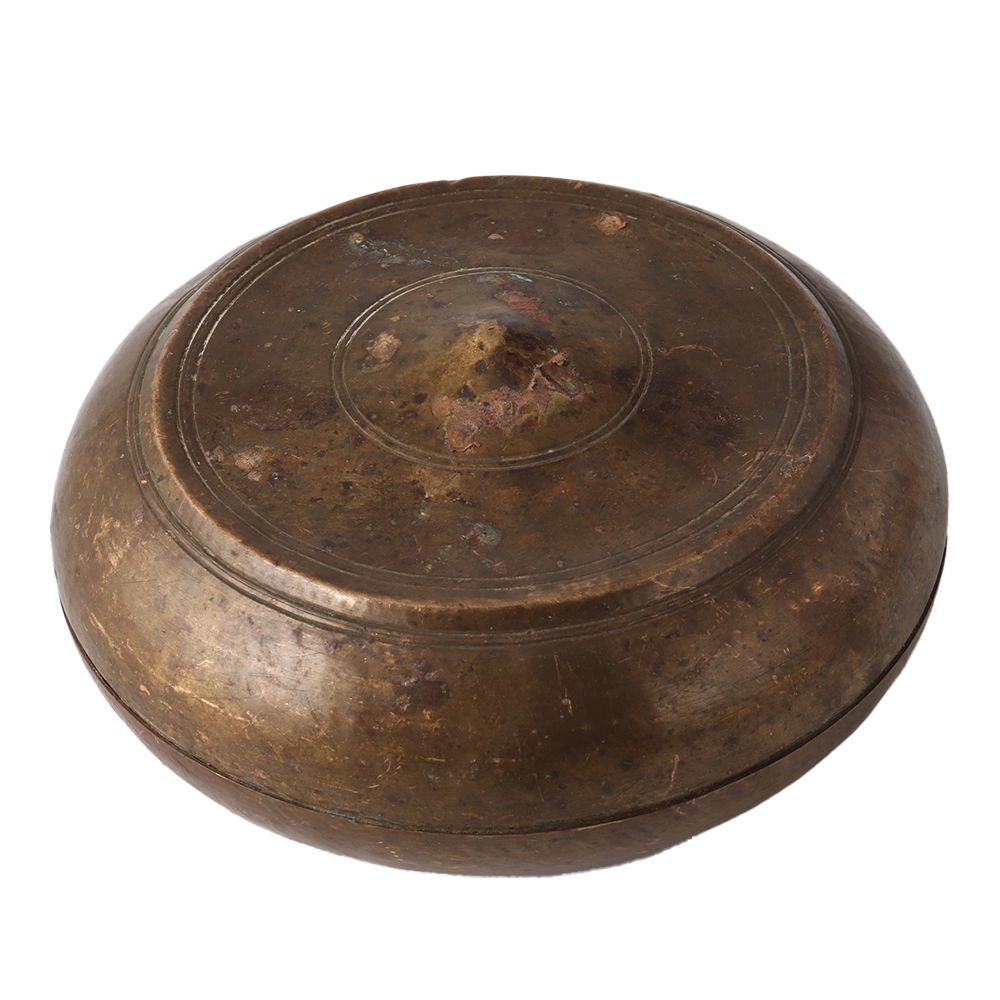 Small Round Shape Brass Kitchen Utility Box