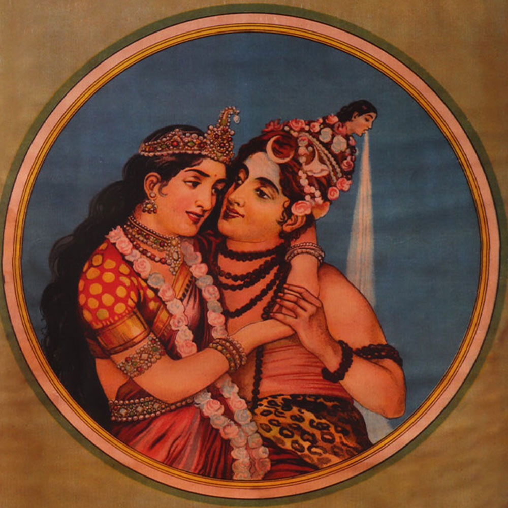 Paper Print Shankar Parvati Vilas By Raja Ravi Varma