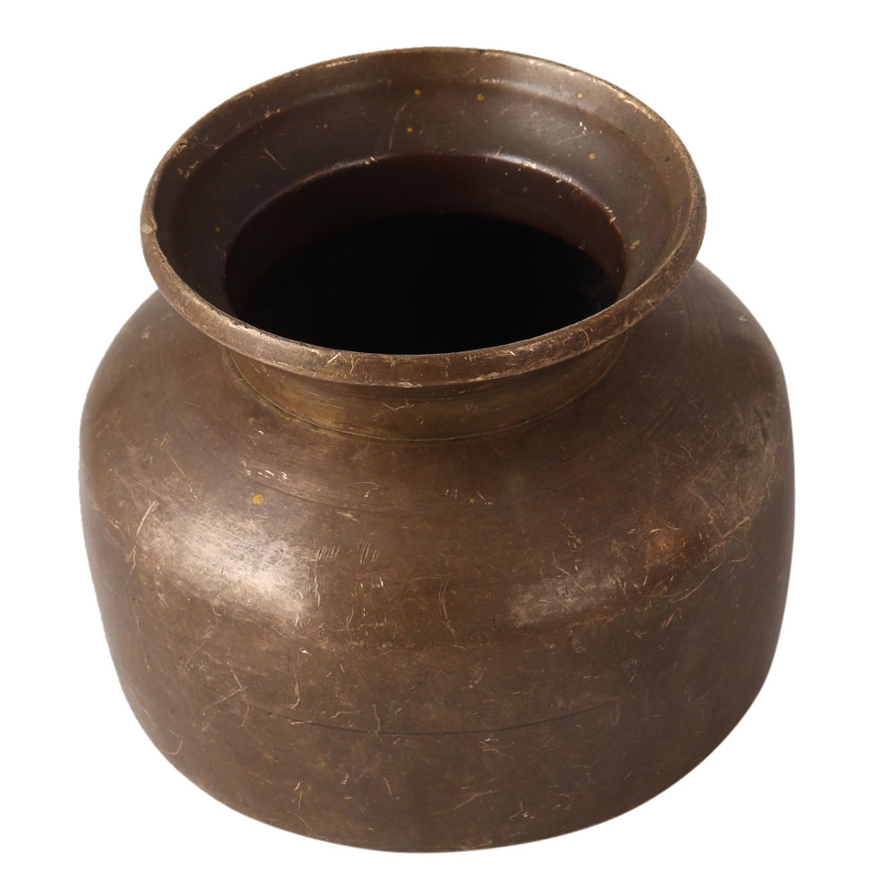 Handmade Plain Brass Holy Water Pot