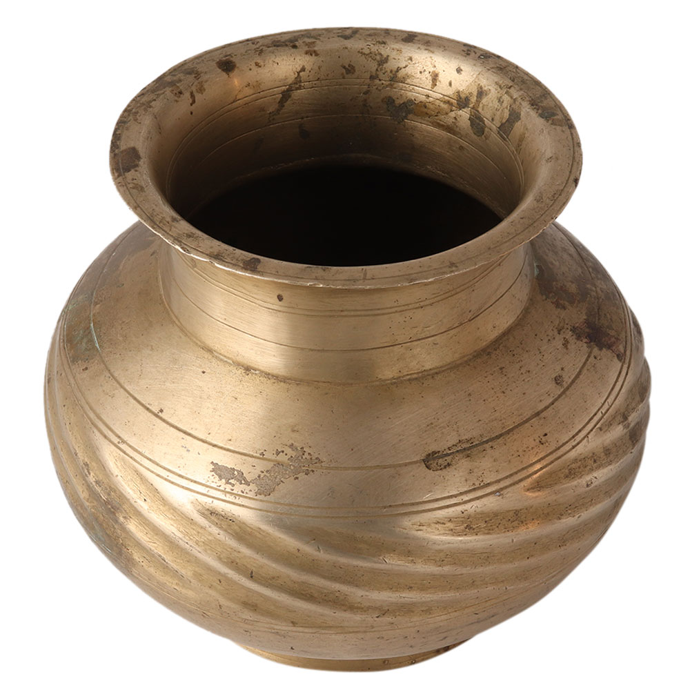 Traditional White Bell Metal Pot