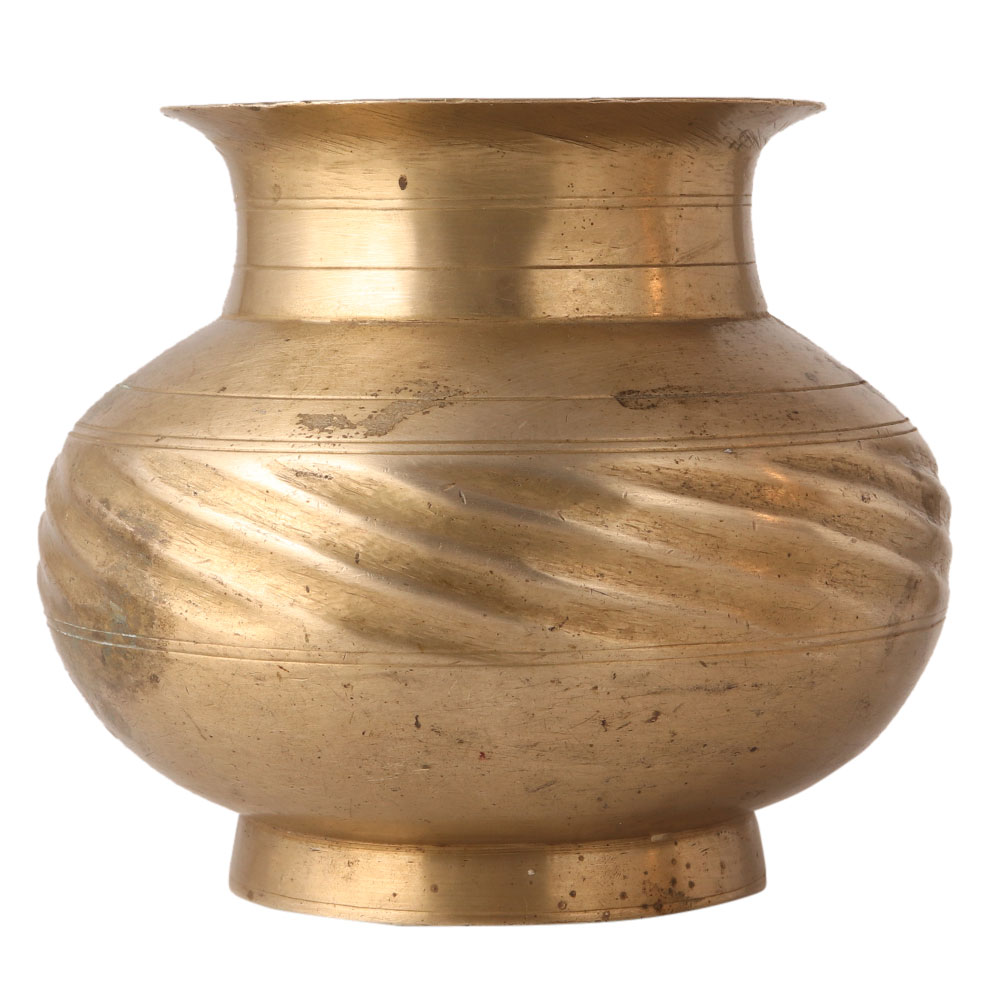 Traditional White Bell Metal Pot
