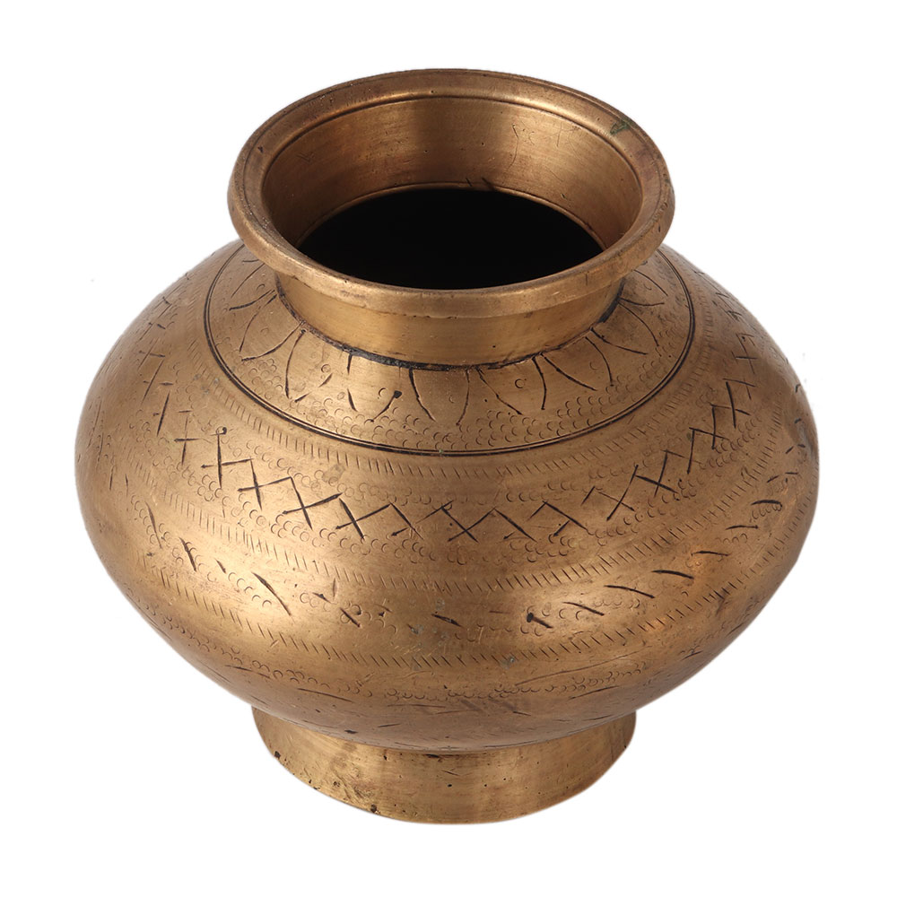 Handcrafted Gangajal Bronze Holy Pot