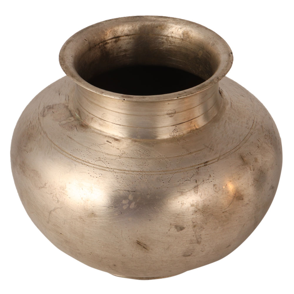 Round Heavy Handmade Holy Water Pot