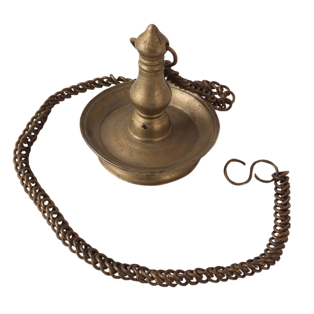 Sara Villaku Brass Hanging Diya Oil Lamp