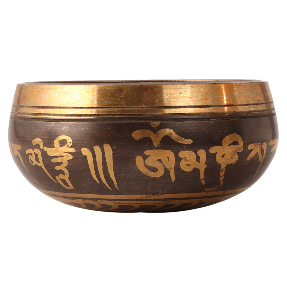 Tibetan Om Singing Bowl Made of Bell Metal