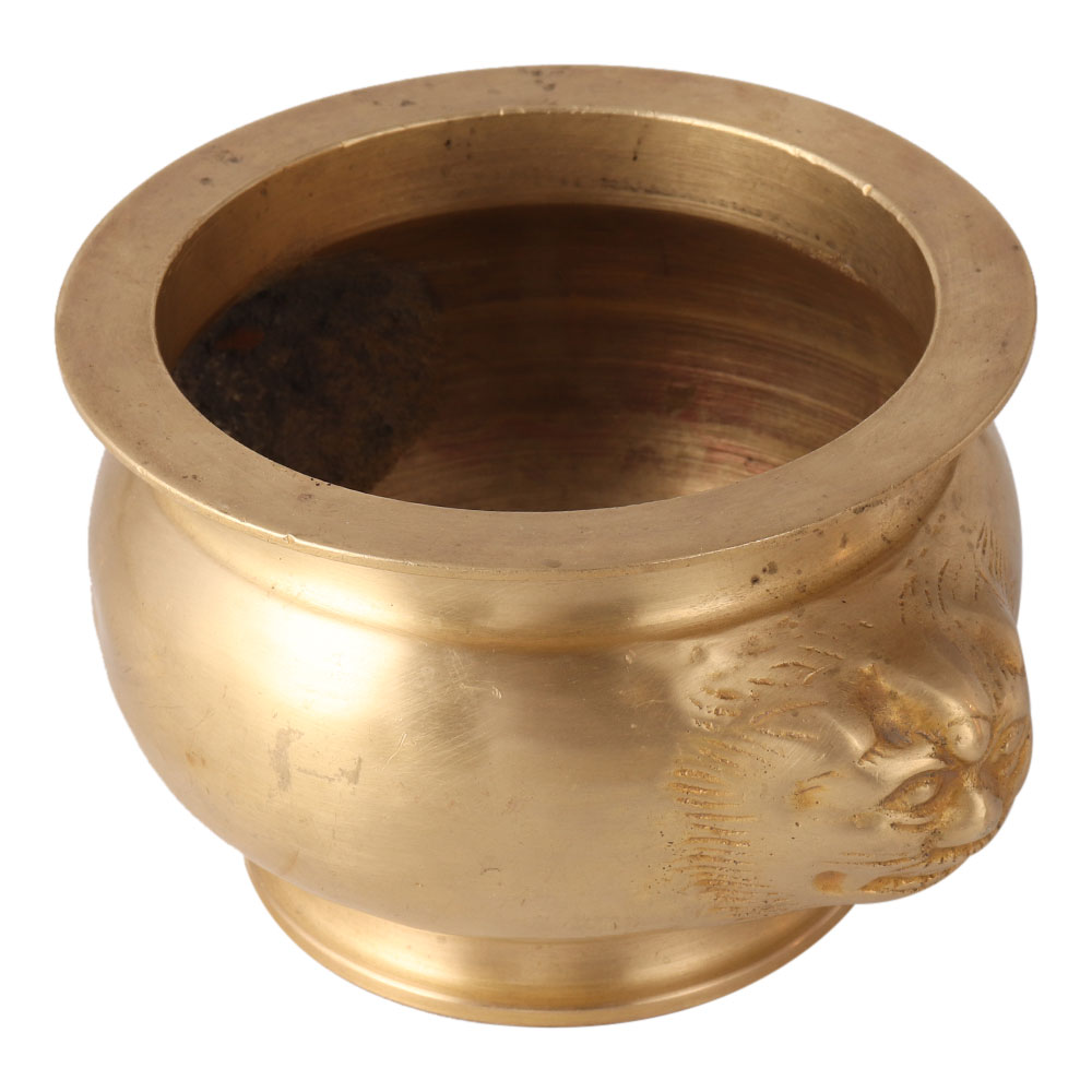Glossy Golden Vintage Holy Water Pot
