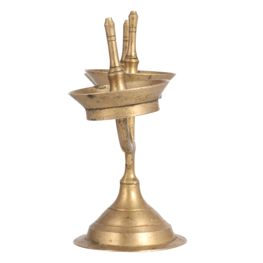 Vintage Lamp Stand with 3 Lamps