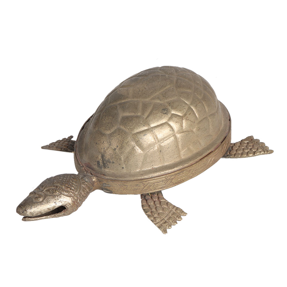 Brass Lucky Turtle Statue for Decor