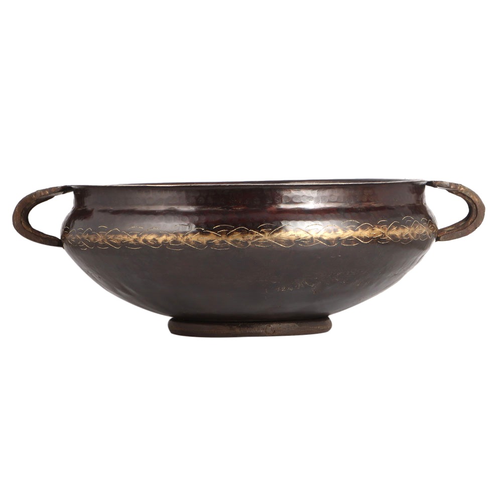 South Indian Brass Uruli with Handles