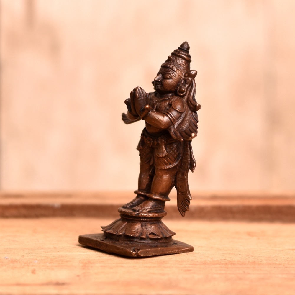 Indian Lord Garuda Copper Statue for Decoration