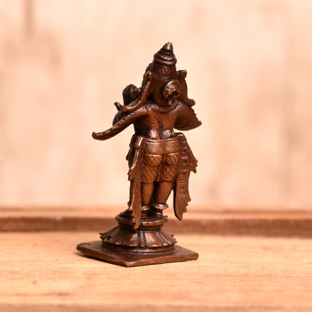 Indian Lord Garuda Copper Statue for Decoration
