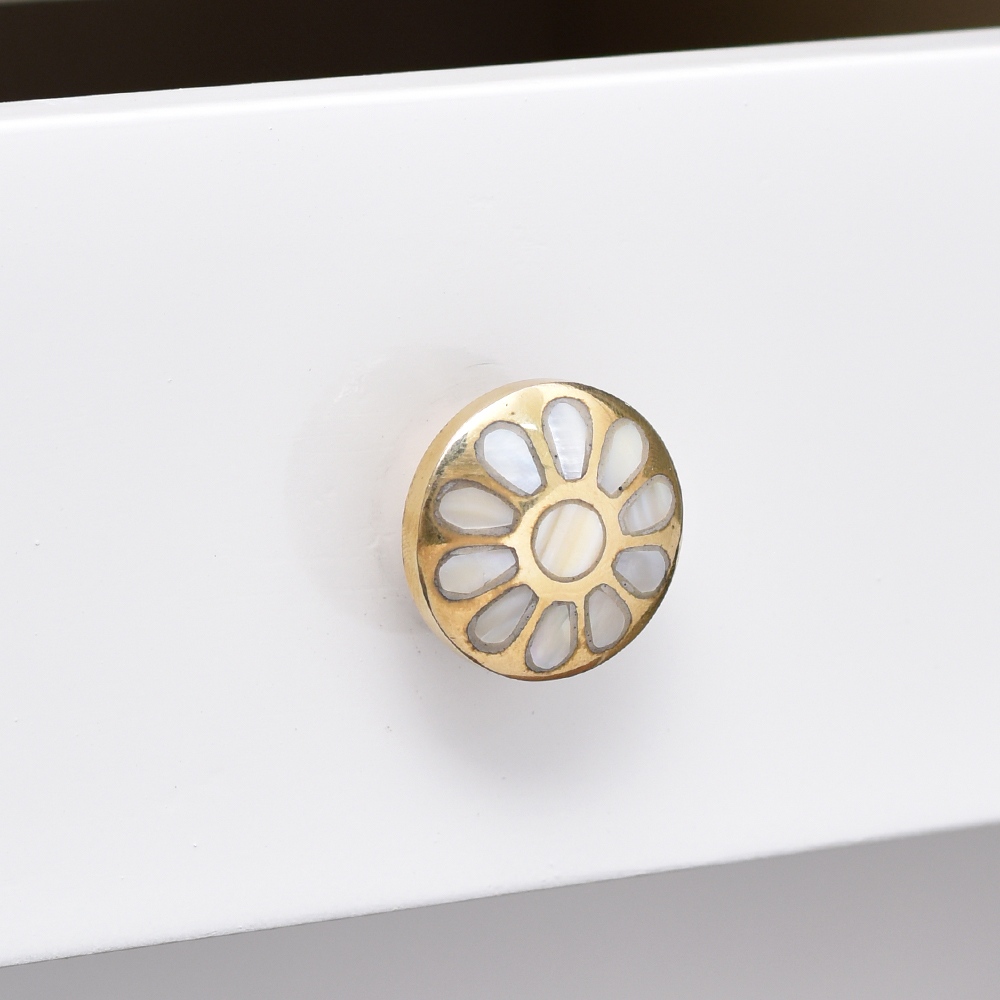 Modern Drawer Knob Made of Premium Mother of Pearl