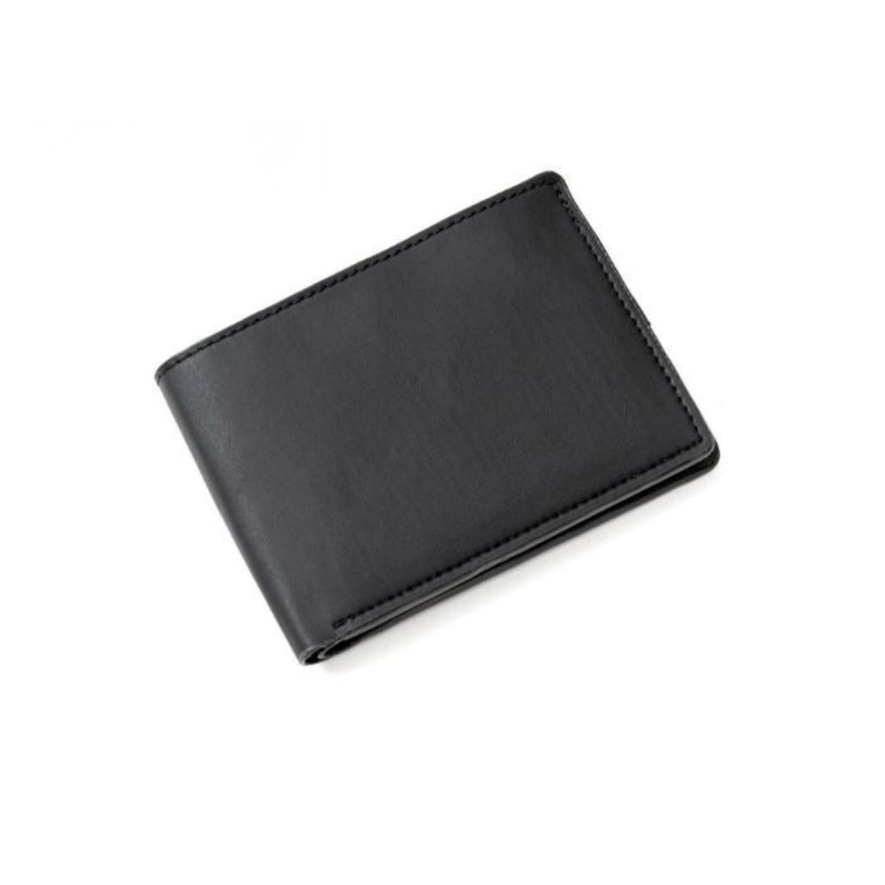Vegan Leather Mens Wallet Minimalist Sophistication