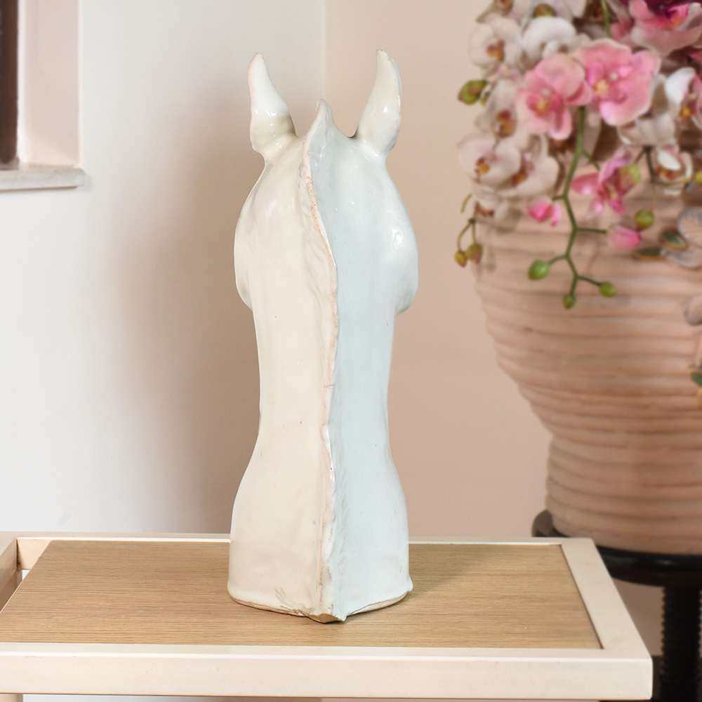 Handmade Ceramic Horse Sculpture by Artist Meena Vohra
