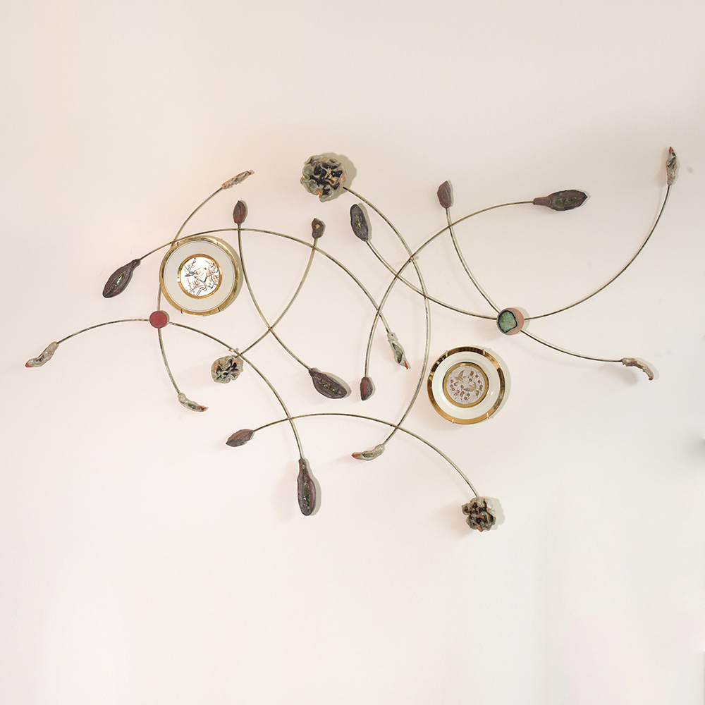 Handcrafted Ceramic Floral Art by Artist Meena Vohra