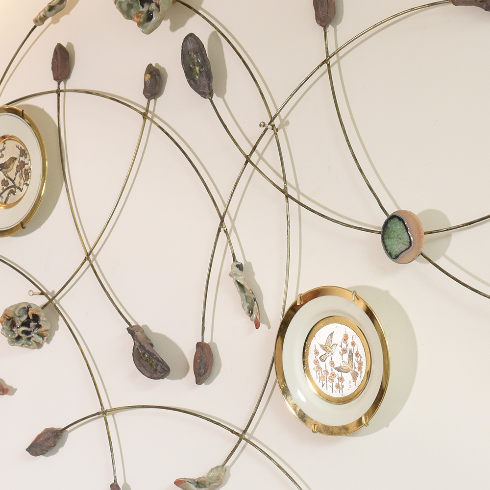 Handcrafted Ceramic Floral Art by Artist Meena Vohra