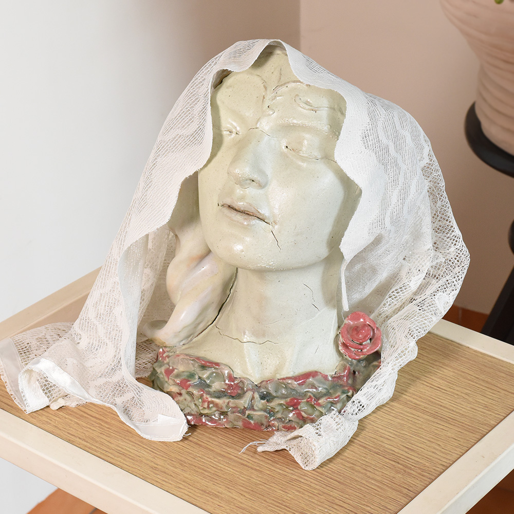 Premium Ceramic Veiled Sculpture by Artist Meena Vohra
