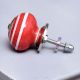 Red White Stripes Knob