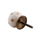 White Camel Dot Ceramic Knob