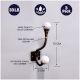 Solid White Iron Hooks-EHG-44