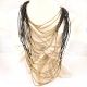 Golden Black Layered Necklace New Beautiful Jewellery