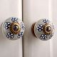 Grey Flower Cabinet Knob