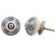 Grey Flower Cabinet Knob