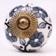 Grey Tiny Flower Cabinet Knob