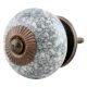 Black Marble Crackle Ceramic Drawer Knob