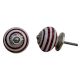 Cherry Small Striped Knobs
