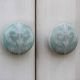 Sage Green Veronica Flower Flat Knob