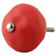 Red Round Solid Knob