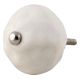 White Round Solid Knob