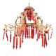 Red Glass Chandelier Lighting.