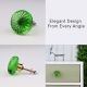 Green Daisy Flower Knob