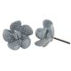 Grey Flower Shape Knob