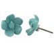 Sea Green Dot Flower Knob
