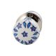 Blue Tiny Flower Mortice Handle 2.25