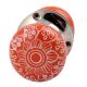 Orange Gerbera Flower Mortice Handle  2.25
