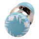 Turquoise Floral Mortice Handle 2.25